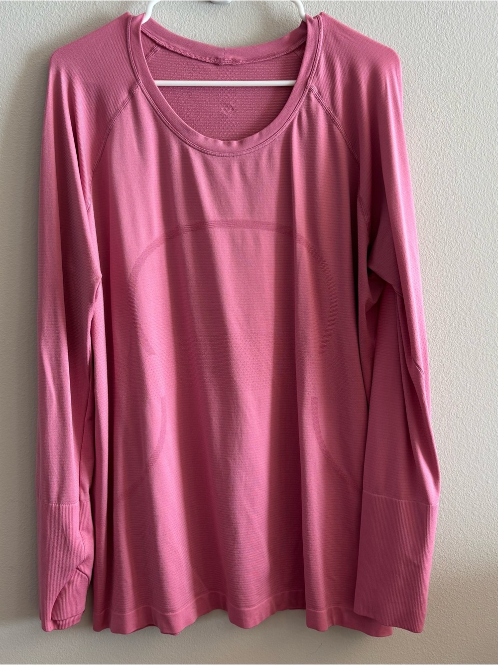 Lululemon Swiftly Tech Size 20 Long Sleeve Shirt Pink Athleisure Women